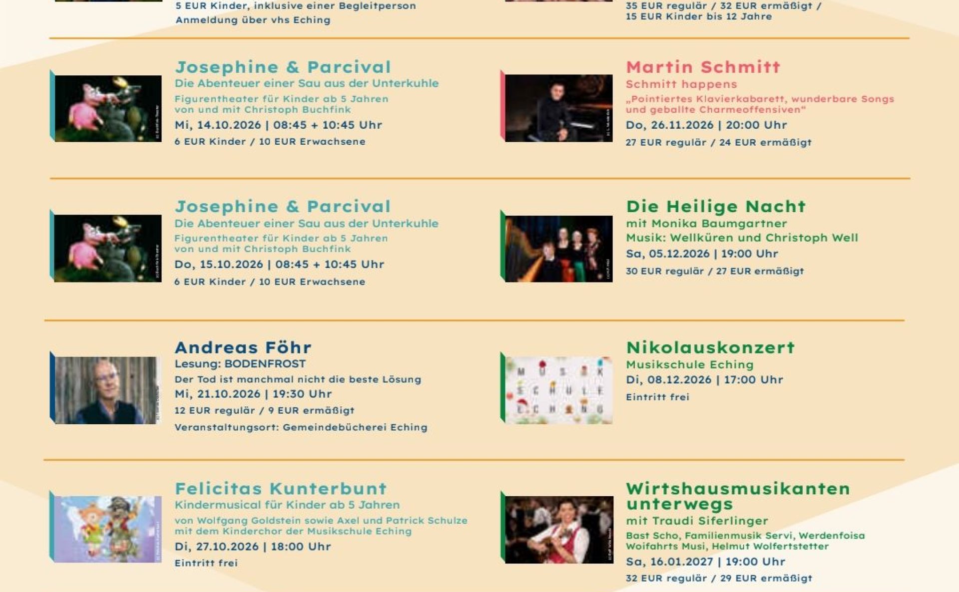 Plakat Übersicht